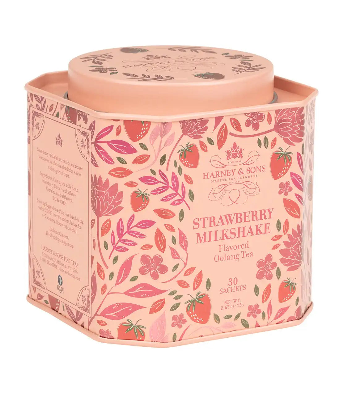 Strawberry Milkshake, Tin of 30 Sachets