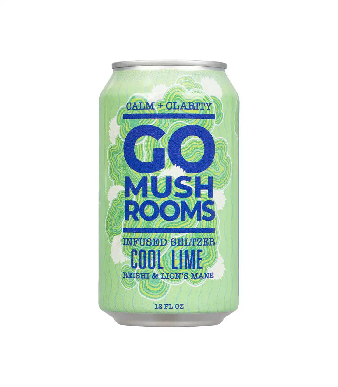 Go Mushroom Cool Lime Infused Seltzer