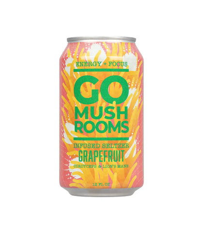 Go Mushroom Grapefruit Infused Seltzer