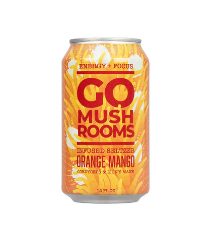 Go Mushroom Orange Mango Infused Seltzer