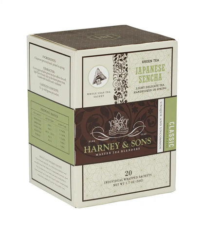Japanese Sencha, Box of 20 Individually Wrapped Sachets