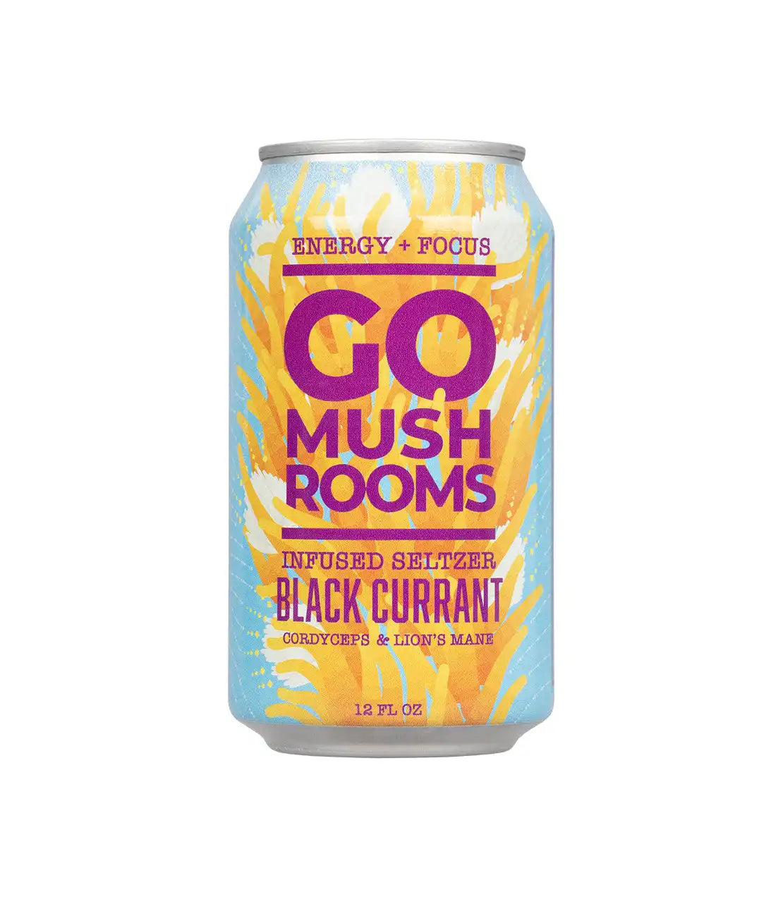Go Mushroom Black Currant Infused Seltzer